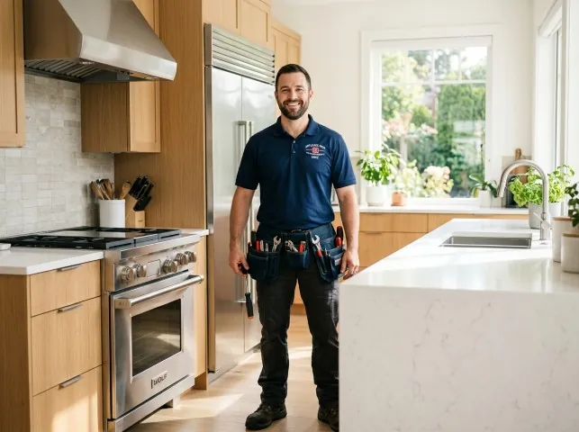 Appliance Repair Hero technician after an appliance repair in a Minnesota home